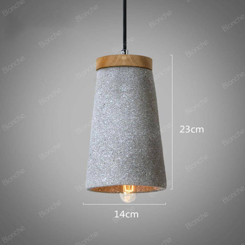 Suspension design LED en ciment style Loft Decor
