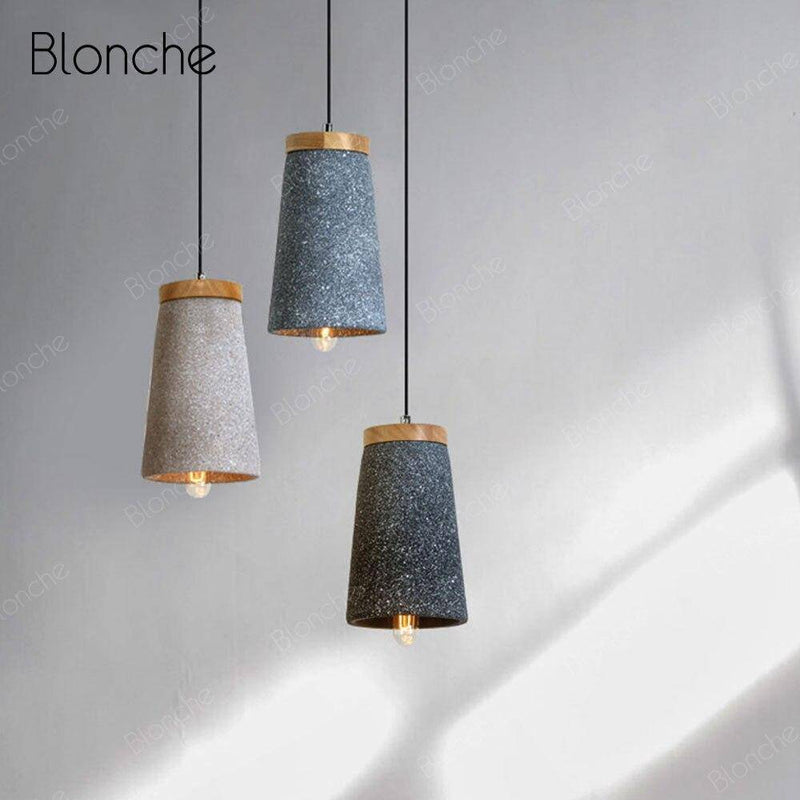 Suspension design LED en ciment style Loft Decor