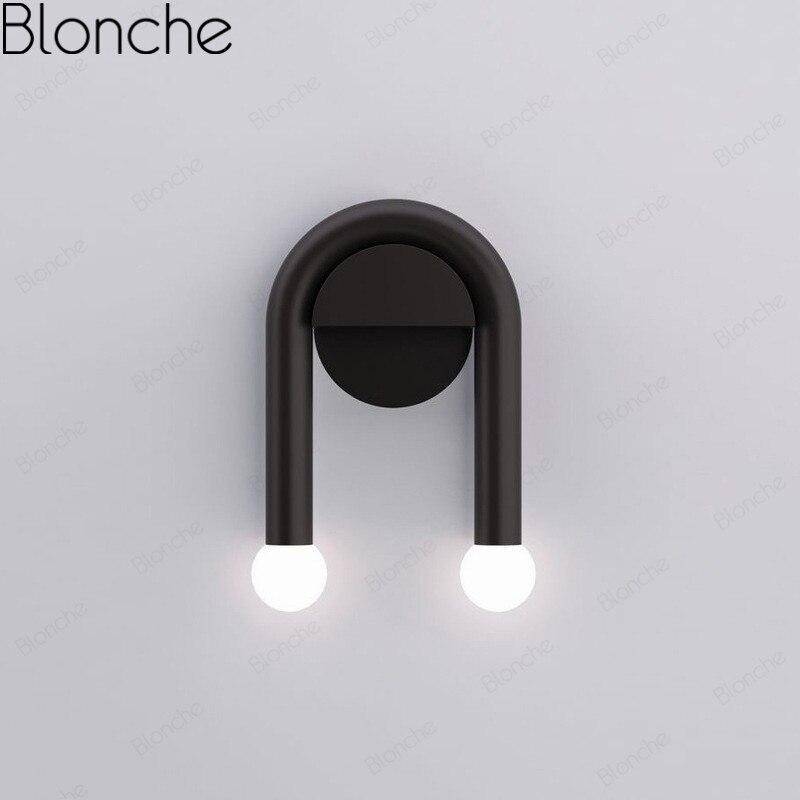 Applique murale moderne LED noire double lighty
