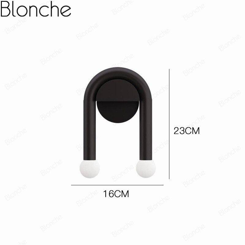 Applique murale moderne LED noire double lighty