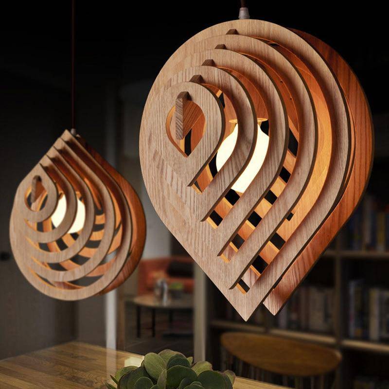 Suspension 3D en bois Nordic
