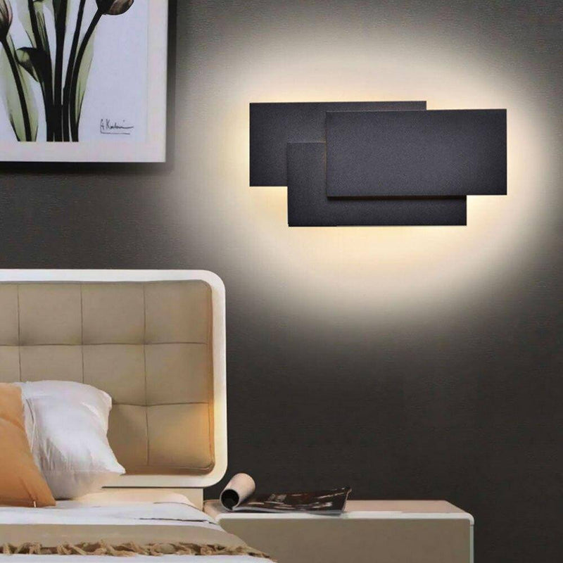 Applique murale LED rectangles en aluminium Painted