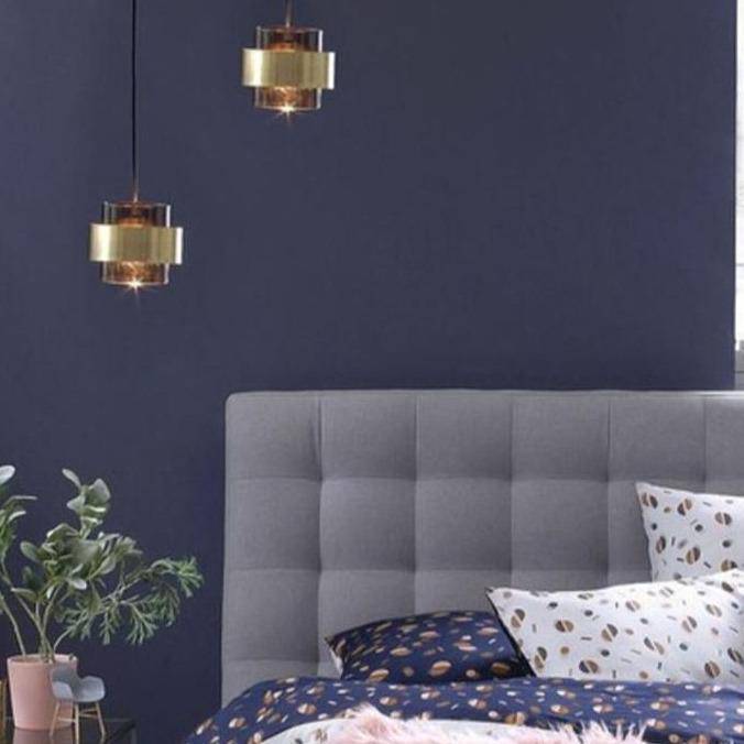 Suspension à LED design cylindrique doré et verre