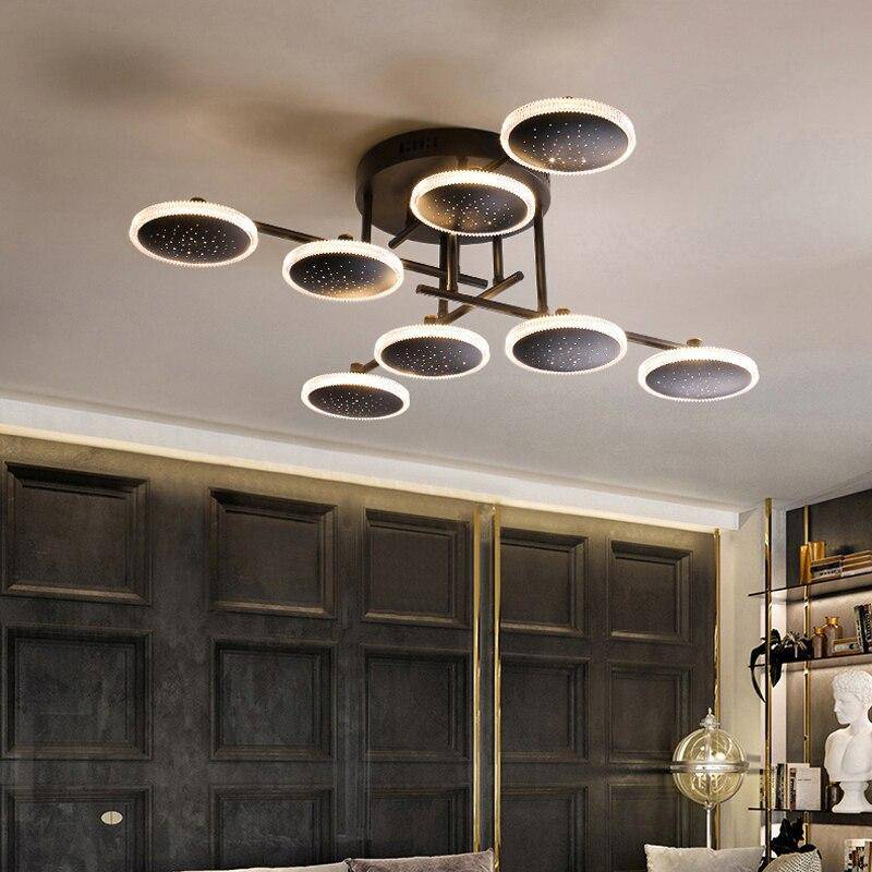 Plafonnier design avec plusieurs ronds LED Creative