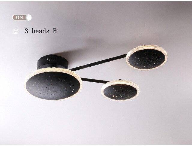 Plafonnier design avec plusieurs ronds LED Creative