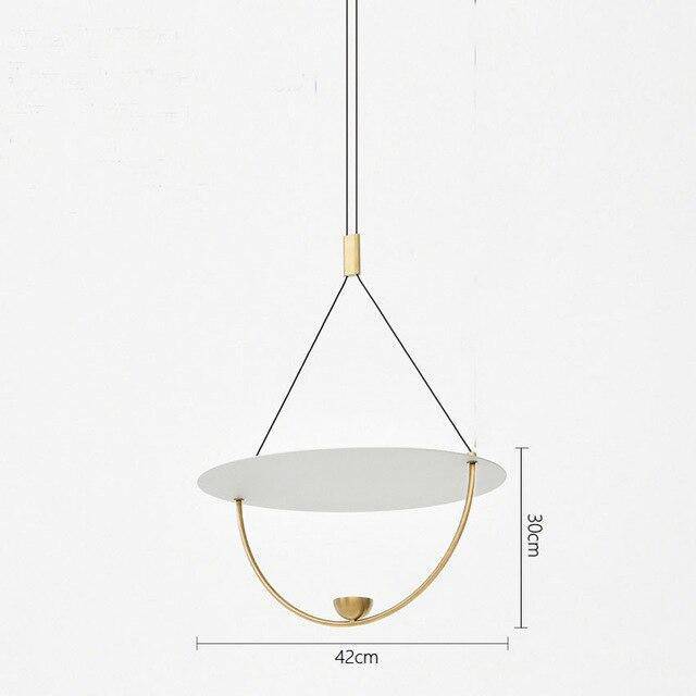 Suspension design LED dorée style Fly