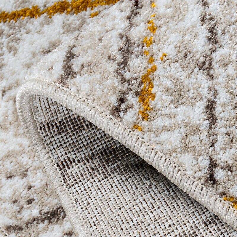 Tapis moderne rectangle gris style Shen