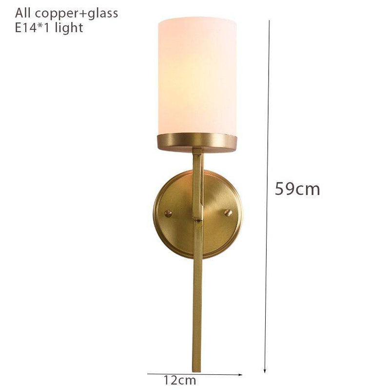 Applique murale design LED en métal doré style Luxury