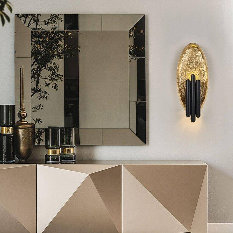 Applique murale design LED arrondie avec trois tubes style Sconce