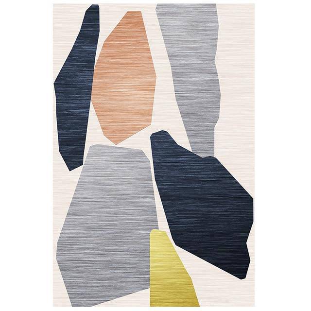 Tapis design rectangle à formes Area