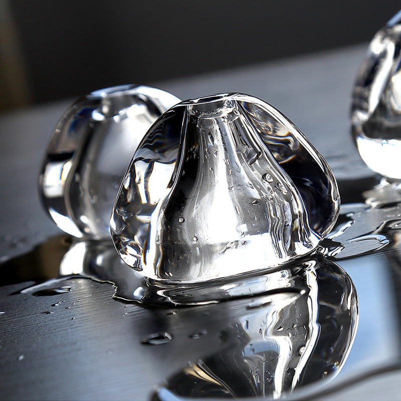 Suspension moderne LED en forme de glaçons en cristal Jaione