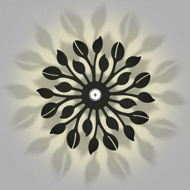 Applique murale design LED en métal style Sun Creative