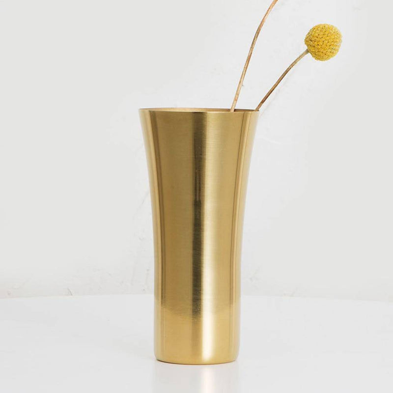 Vase design chromé gold Steel