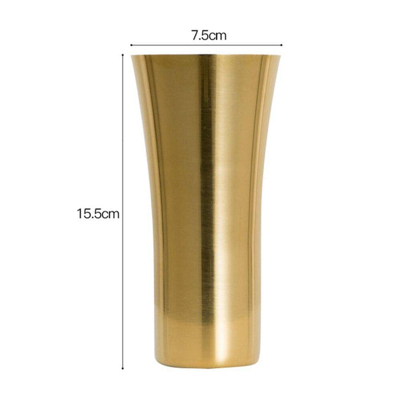 Vase design chromé gold Steel