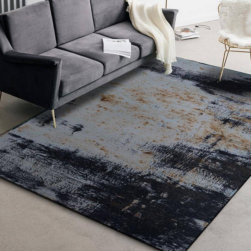 Tapis moderne rectangle style industriel Maja D