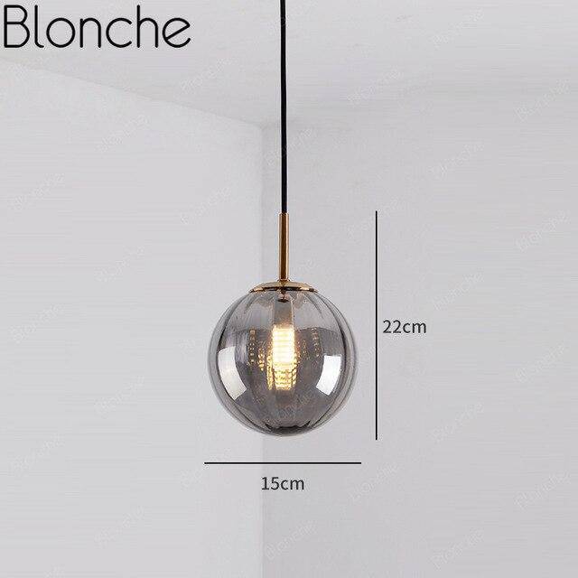 Suspension design LED en verre coloré Decor