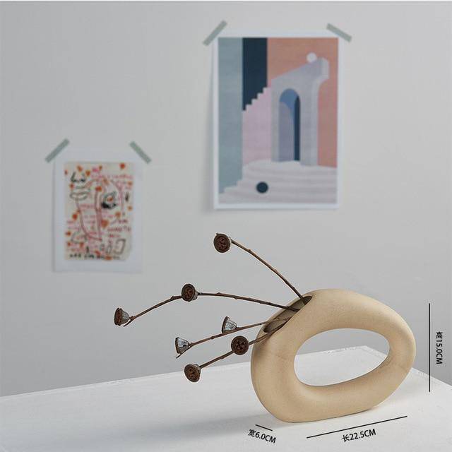 Vase design en céramique style Nordic