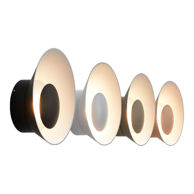 Applique murale design à LED avec coupe en métal coloré Loft