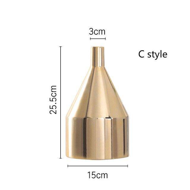 Vase design en céramique doré Mory A