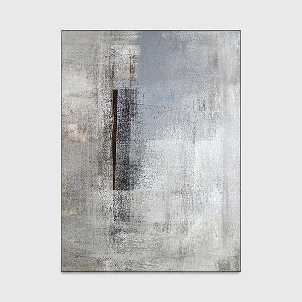 Tapis rectangle moderne noir et blancs Style A