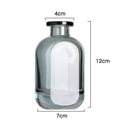 Vase en verre cristal coloré style parfumerie