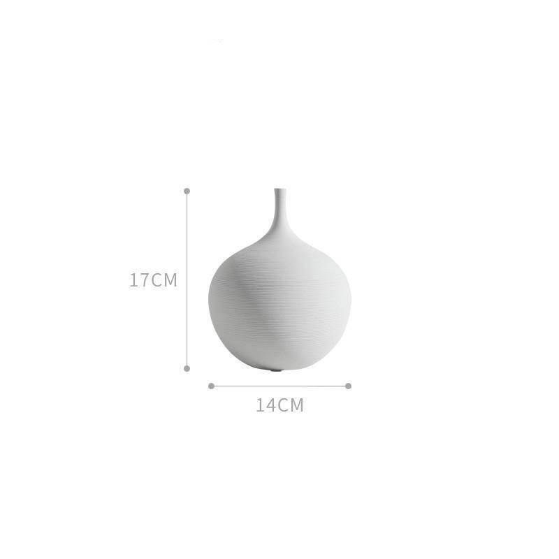 Vase design en céramique style minimaliste Zen
