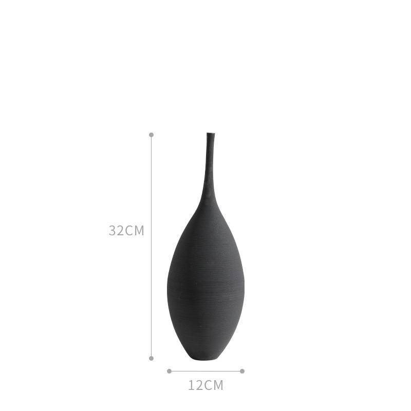 Vase design en céramique style minimaliste Zen