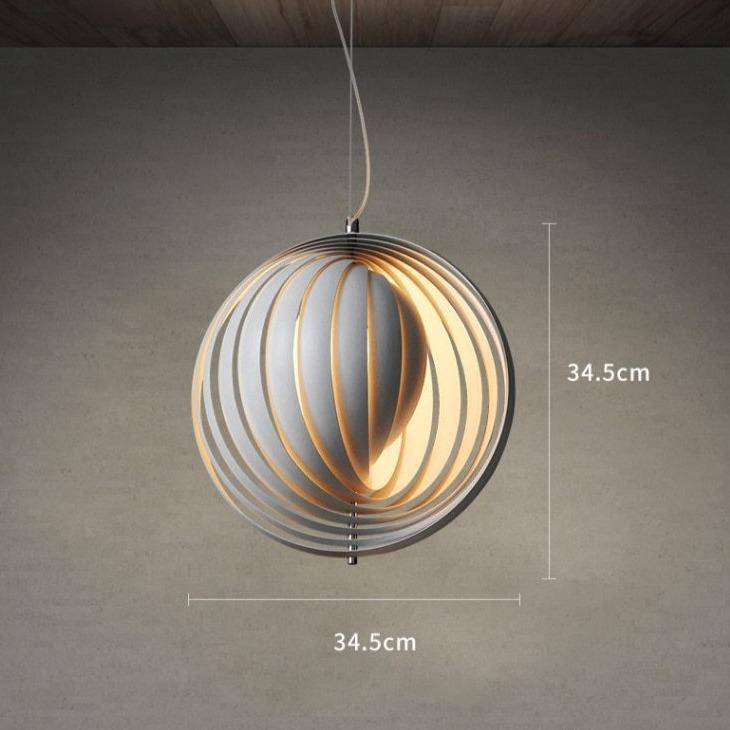 Suspension design LED avec abat-jour sphérique style Loft