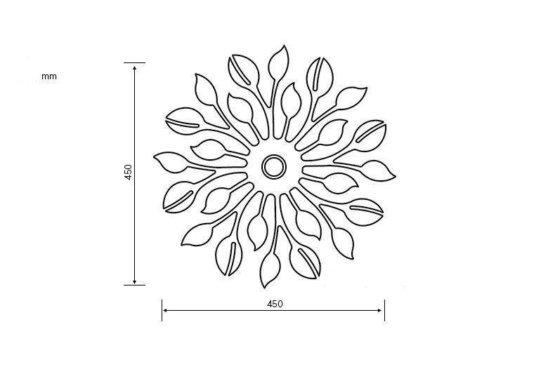 Applique murale design LED en métal style Sun Creative