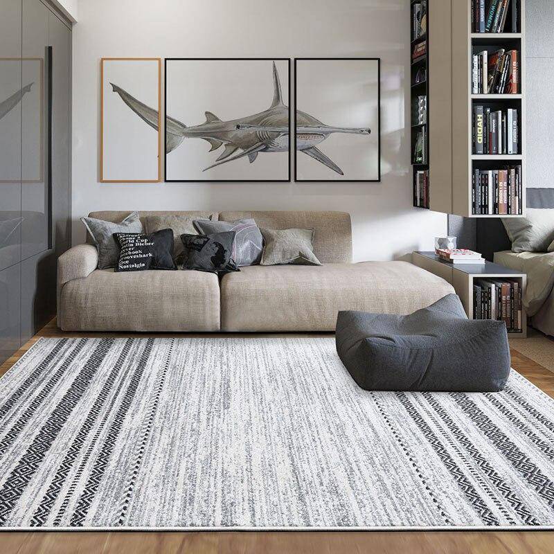 Tapis rectangle aux motifs style berbère