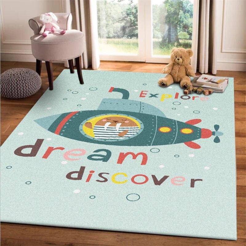 Tapis rectangle pour enfant dessin animé Cartoo