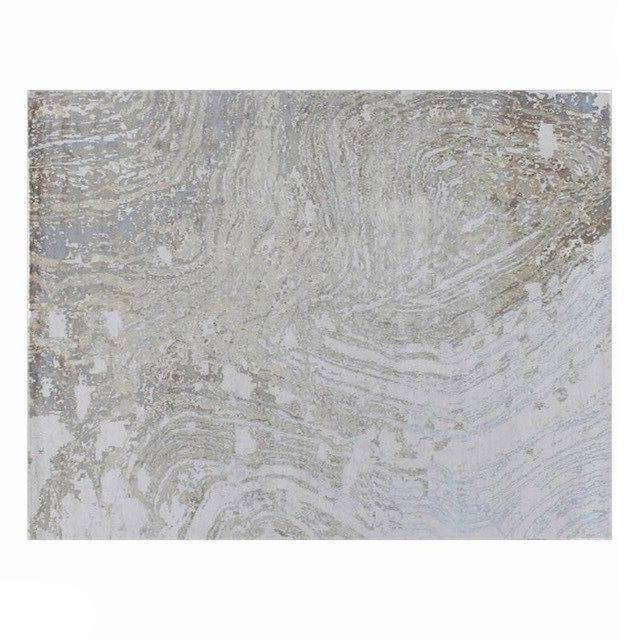Tapis contemporain rectangle gris Bubble