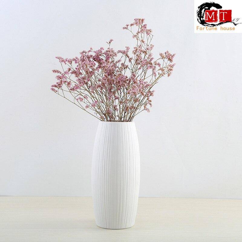 Vase moderne en porcelaine blanc Nordic