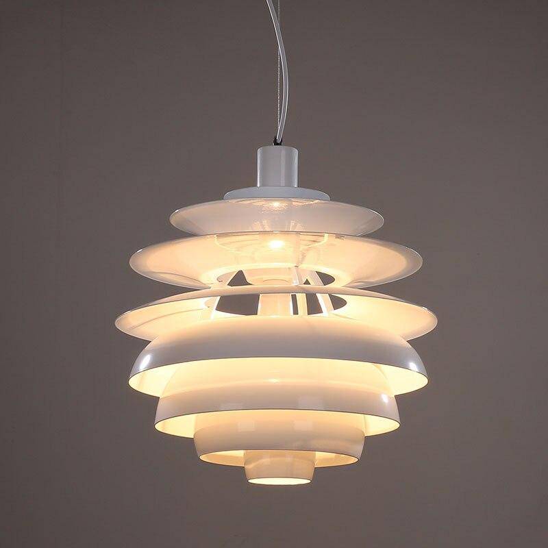 Suspension design LED abat-jour métal de plusieurs formes