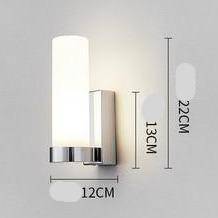 Applique murale design LED en métal avec verre cylindrique