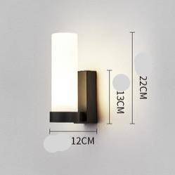Applique murale design LED en métal avec verre cylindrique