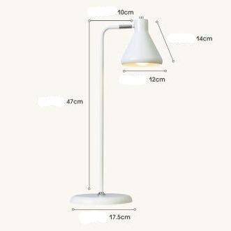 Lampe à poser design à LED avec tube en métal coloré et forme triangulaire Light