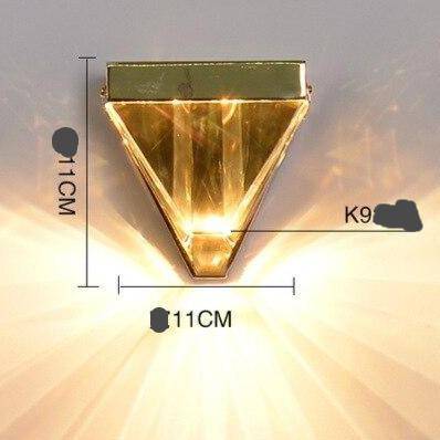 Applique murale design à LED en verre de cristal luxury