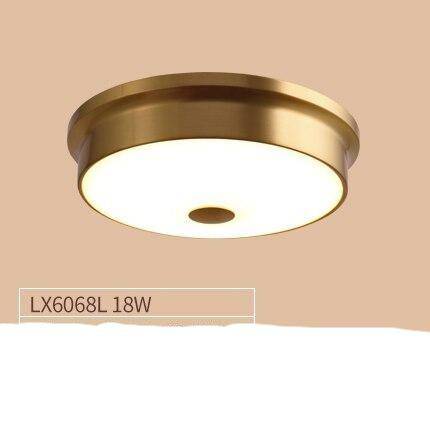 Plafonnier design à LED rond en métal aux bords épais