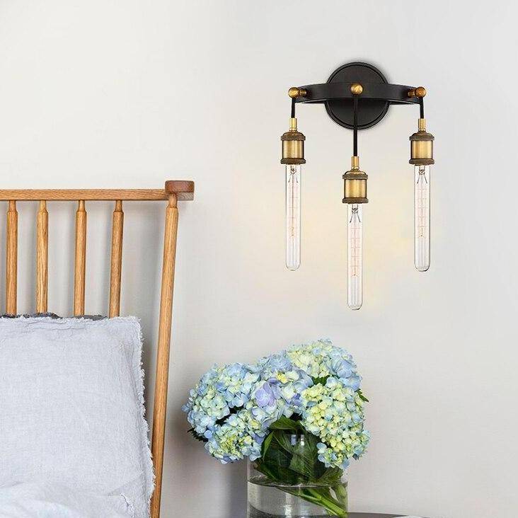 Applique murale retro LED en métal style Japon