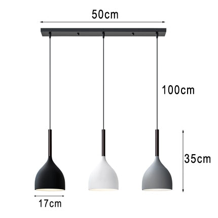 Suspension moderne LED minimaliste en métal Willo