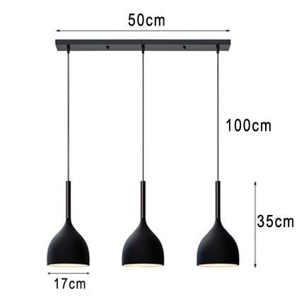 Suspension moderne LED minimaliste en métal Willo