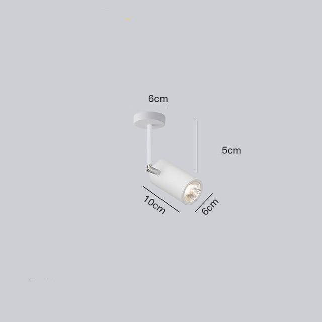 Spot moderne LED cylindre en aluminium Diano