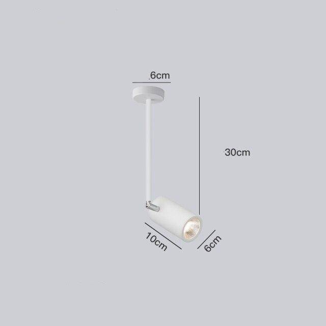 Spot moderne LED cylindre en aluminium Diano