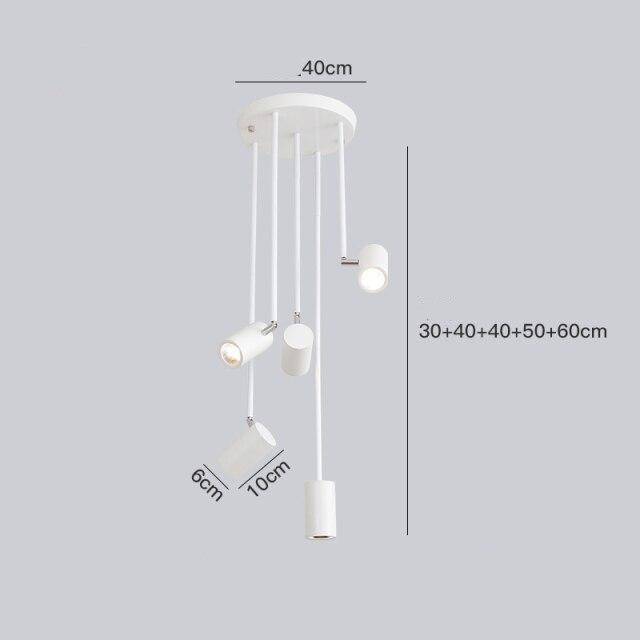 Spot moderne LED cylindre en aluminium Diano