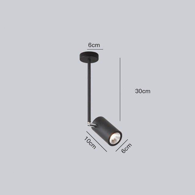 Spot moderne LED cylindre en aluminium Diano