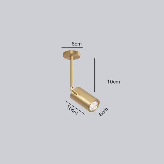 Spot moderne LED cylindre en aluminium Diano