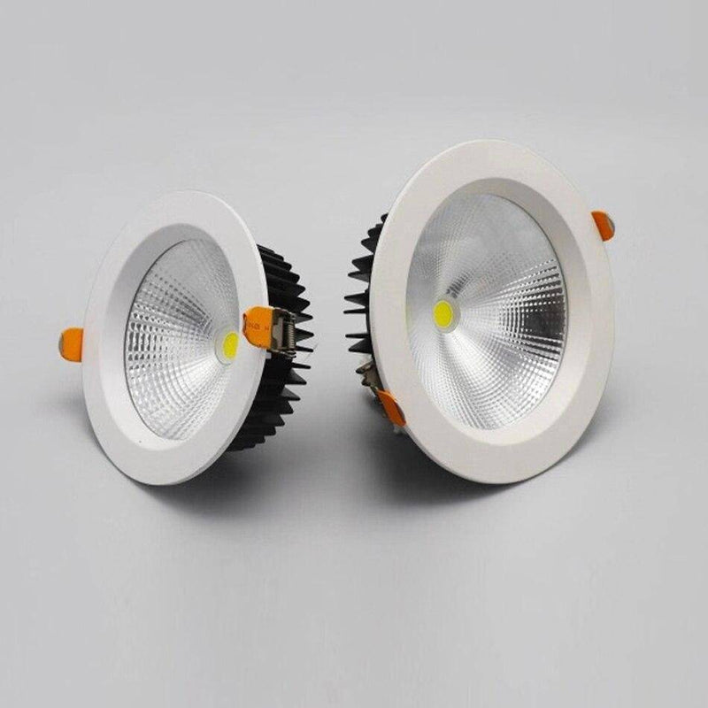 Spot encastré rond moderne en aluminium blanc