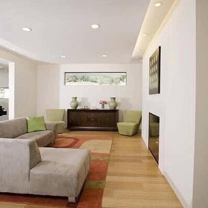 Spot encastré rond moderne en aluminium blanc