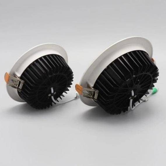 Spot encastré rond moderne en aluminium blanc